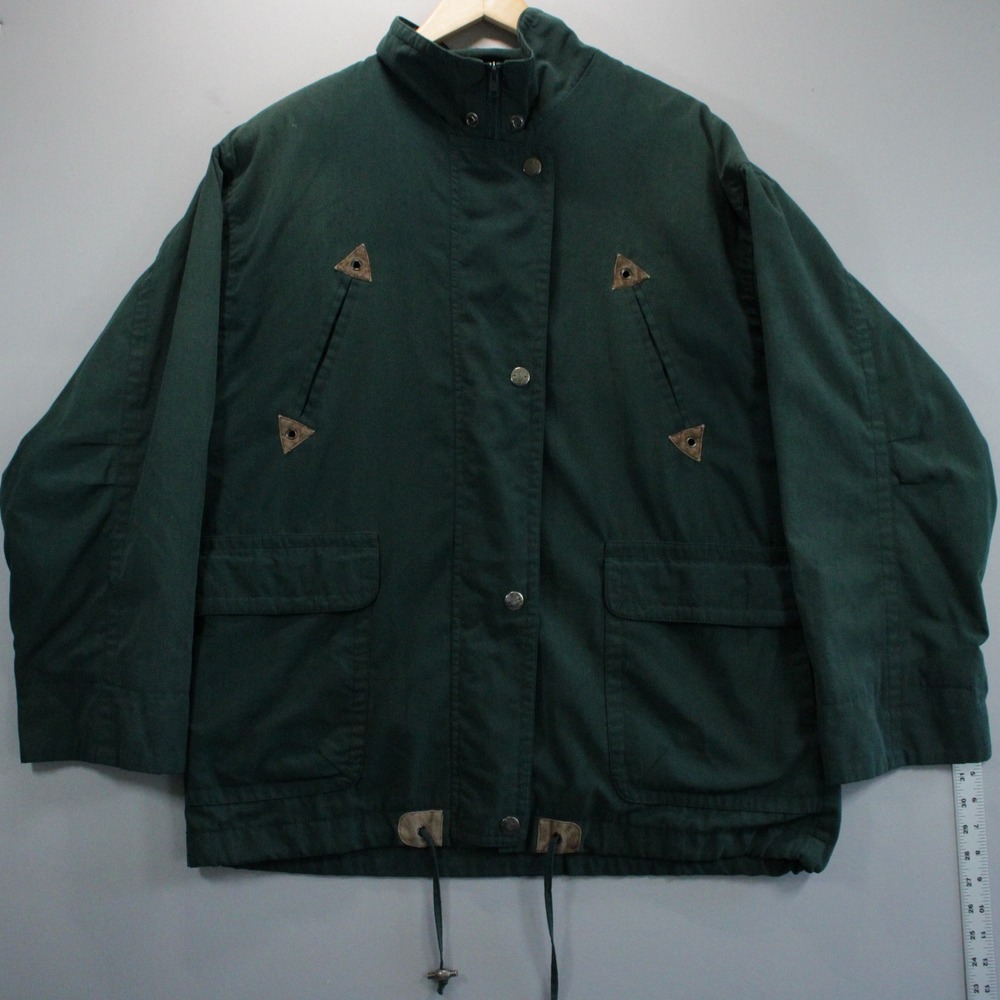 Vintage Hunt Club Mens Medium Forest Green Field Jacket Utility Game Parka